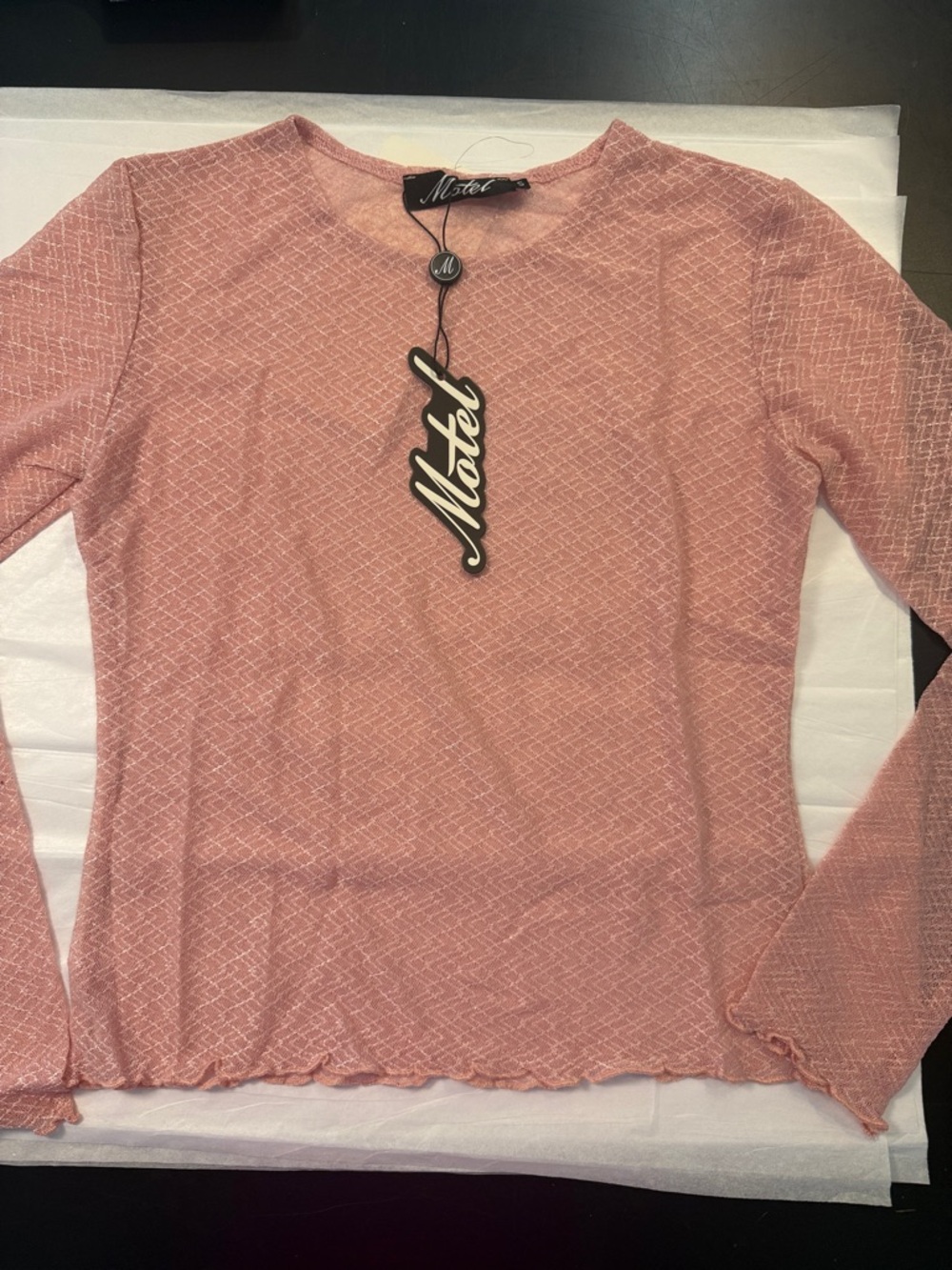 Motel Rocks Chloe Top in Blush NWT SIZE S